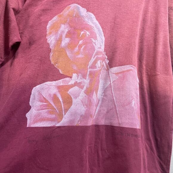 Anine Bing Ida Organic Cotton Bowie Tee Red Medium SAMPLE NEW - Picture 2 of 9